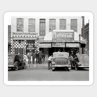 Bar & Restaurant, 1939. Vintage Photo Sticker